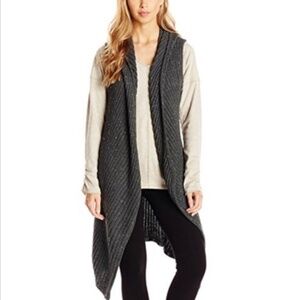 IRelax hooded Sz L sweater vest oversized robe